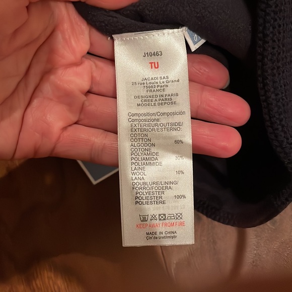 Wool Hat and Tube Scarf-Navy blue, Brand new - Picture 5 of 6